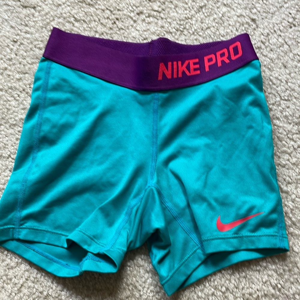 Nike pros, old version, blue and purple